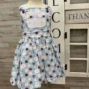 Lady bug, flower dress